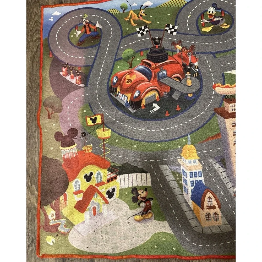 Disney Mickey Mouse Road Rug Play Mat Town Gertmenian Kids Carpet READ
